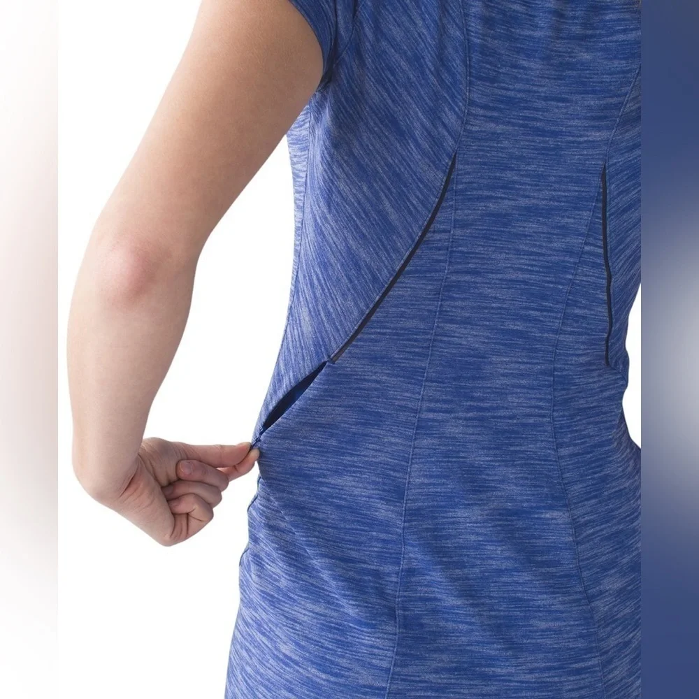 Lululemon &go Where To Dress Size 2 Heathered Sapphire Blue